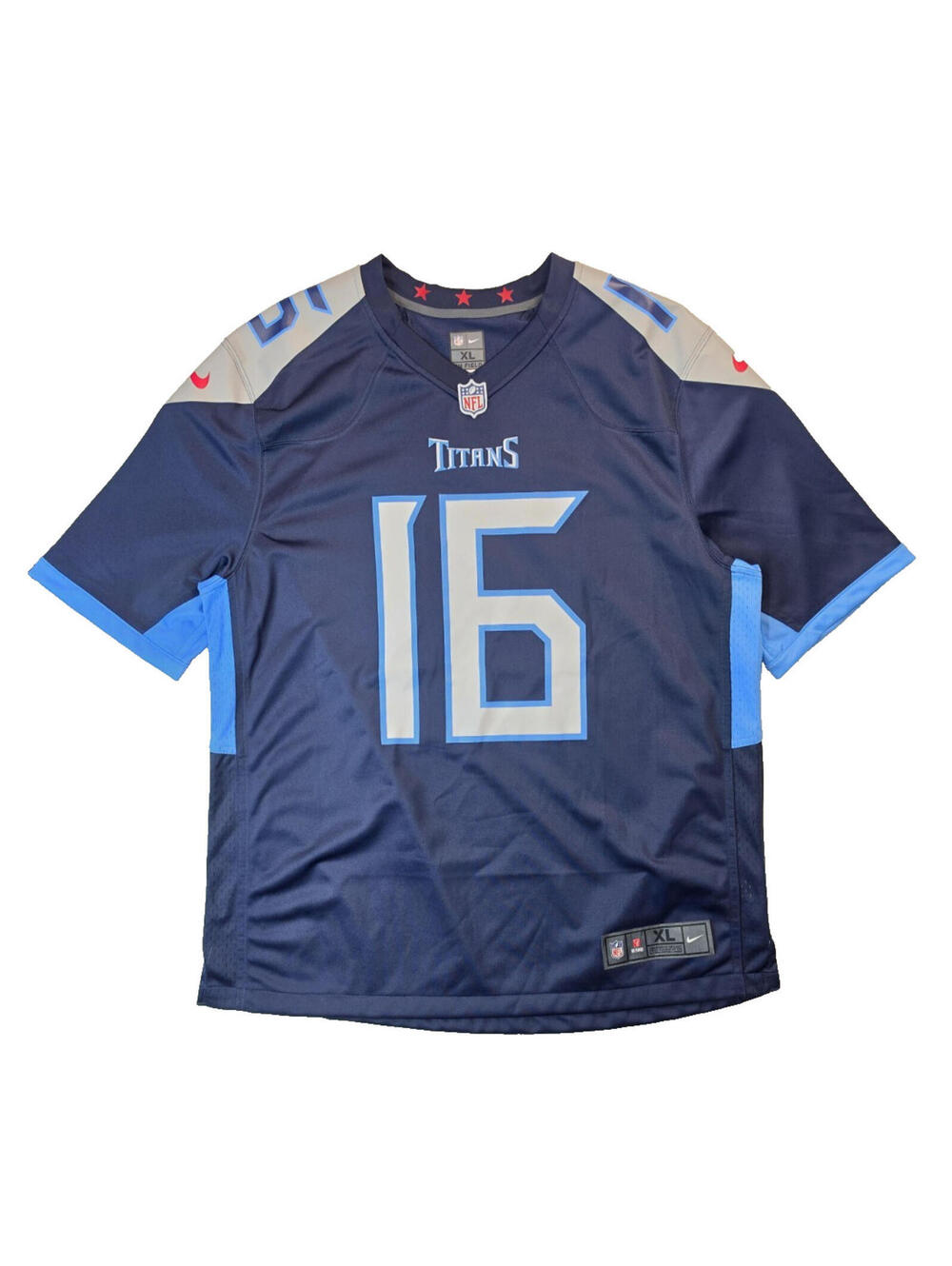 Nike NFL Tennessee Titans #16 Trelon Burks Navy Blue Football Jersey Mens XL